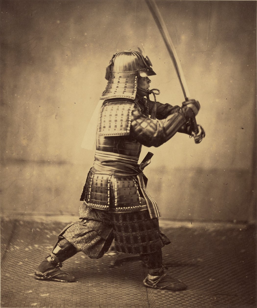 [Japansk krigare i rustning] av Felice Beato