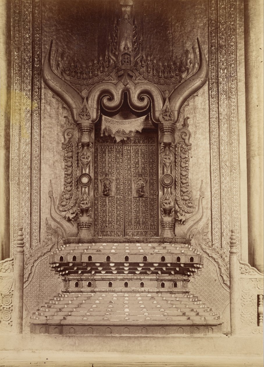 King Thibaw Mins tronrum - Mandalay av Felice Beato