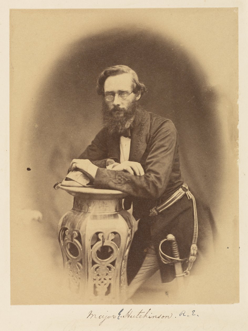 Major G. Hutchinson, R.E. av Felice Beato