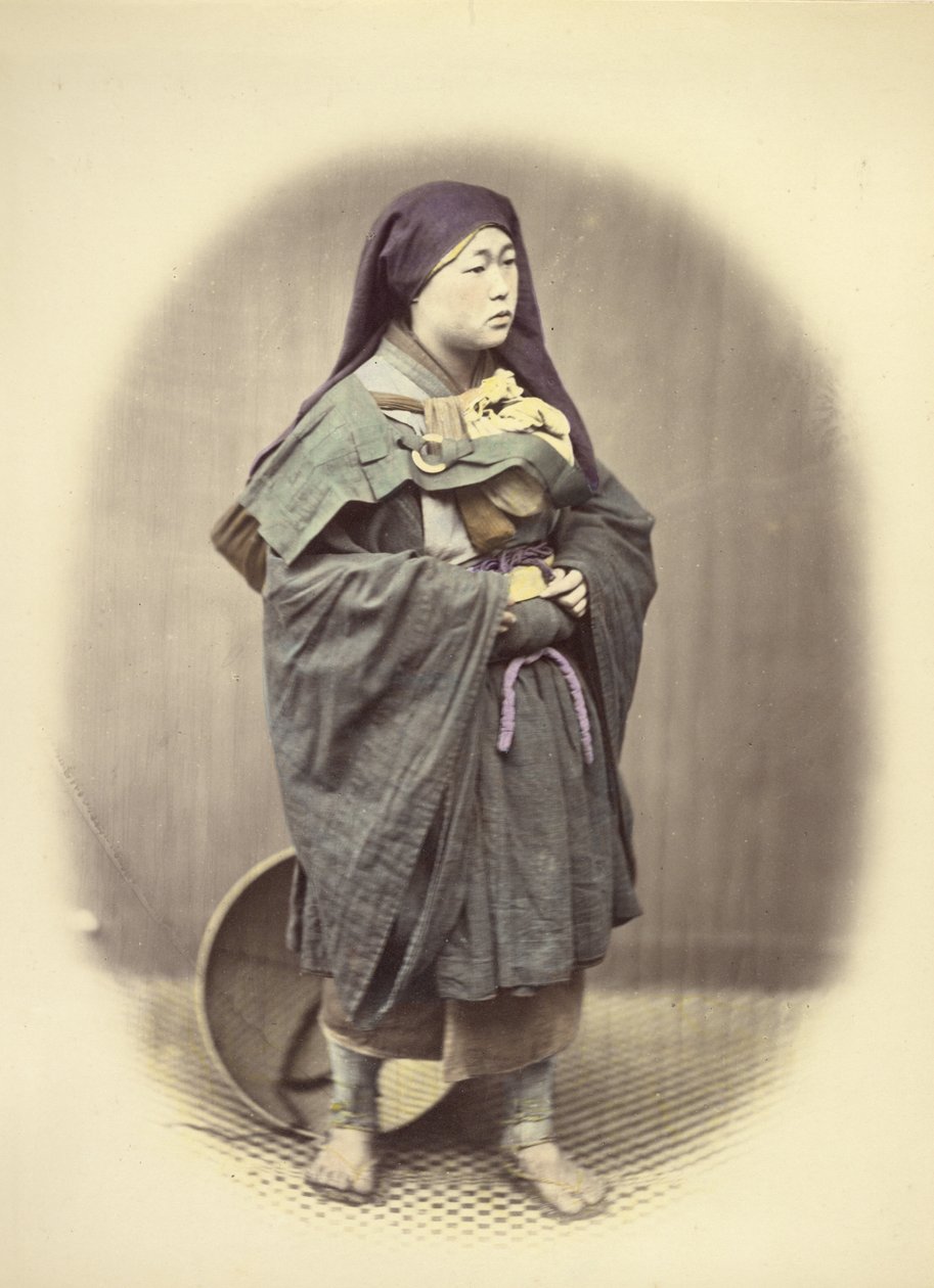 Mendicant Nun av Felice Beato