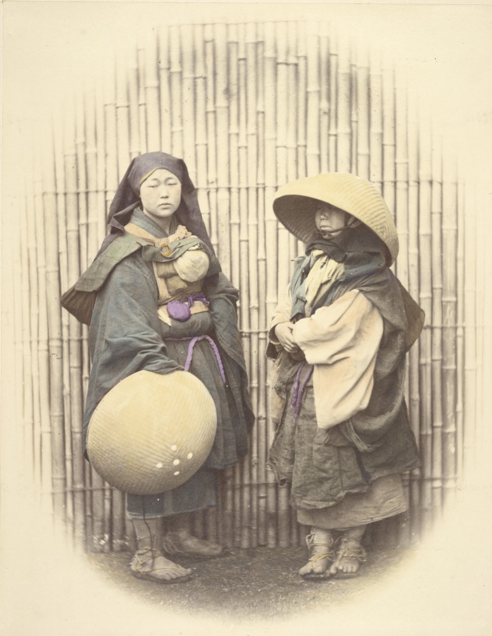 Mendicant-nunnor av Felice Beato