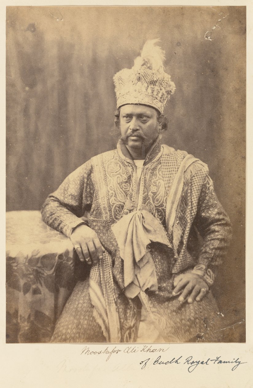 Moostafor Ali Khan av den kungliga familjen Oudh av Felice Beato