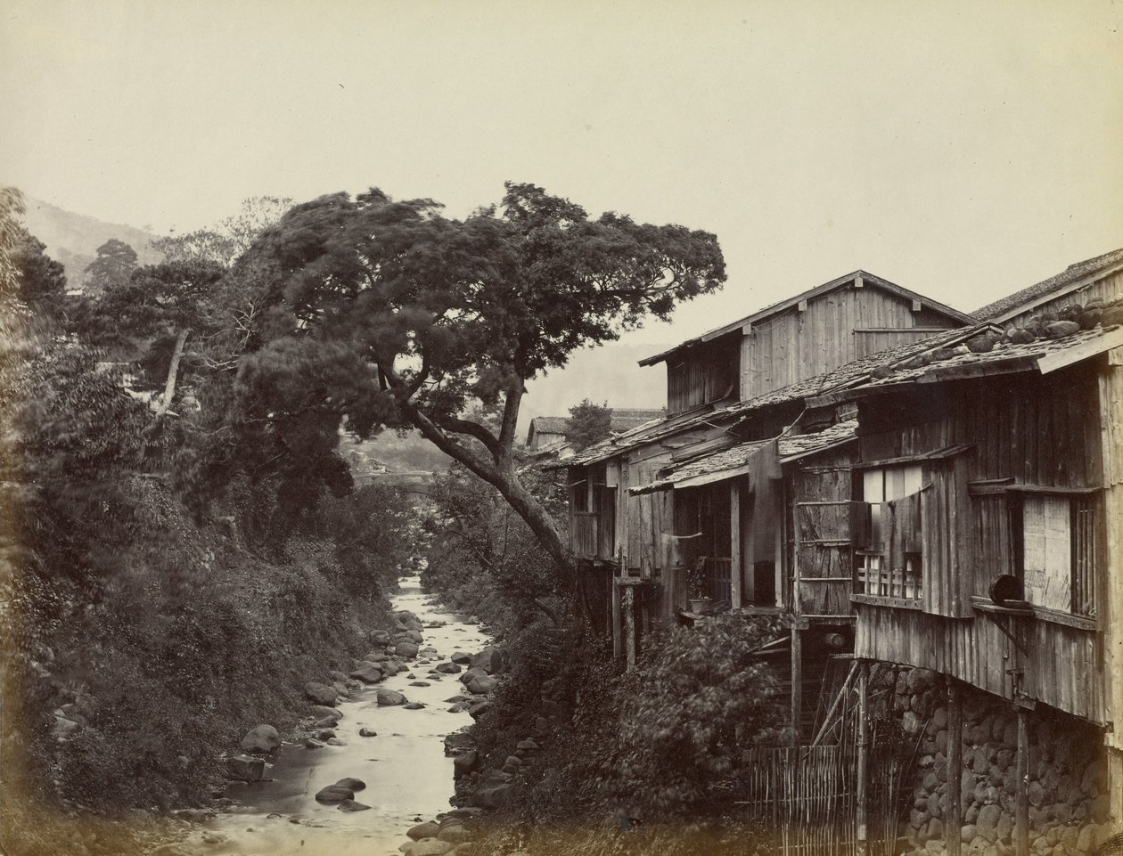 Ursprungsstaden Nagasaki av Felice Beato