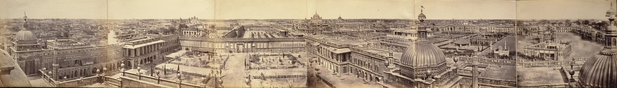 Panorama över Lucknow, taget från den stora imambaran av Felice Beato