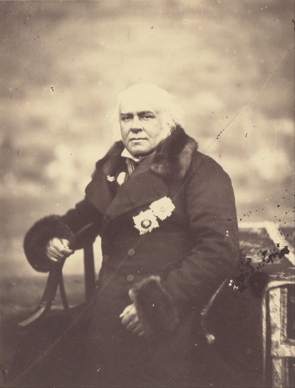 Porträtt av Lord Elgin, befullmäktigad och ambassadör, som undertecknade fördraget av Felice Beato
