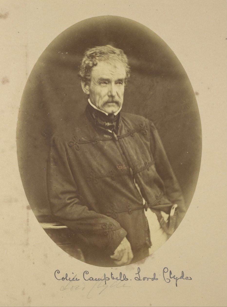 Porträtt av Sir Colin Campbell Lord Clyde, överbefälhavare i Indien av Felice Beato