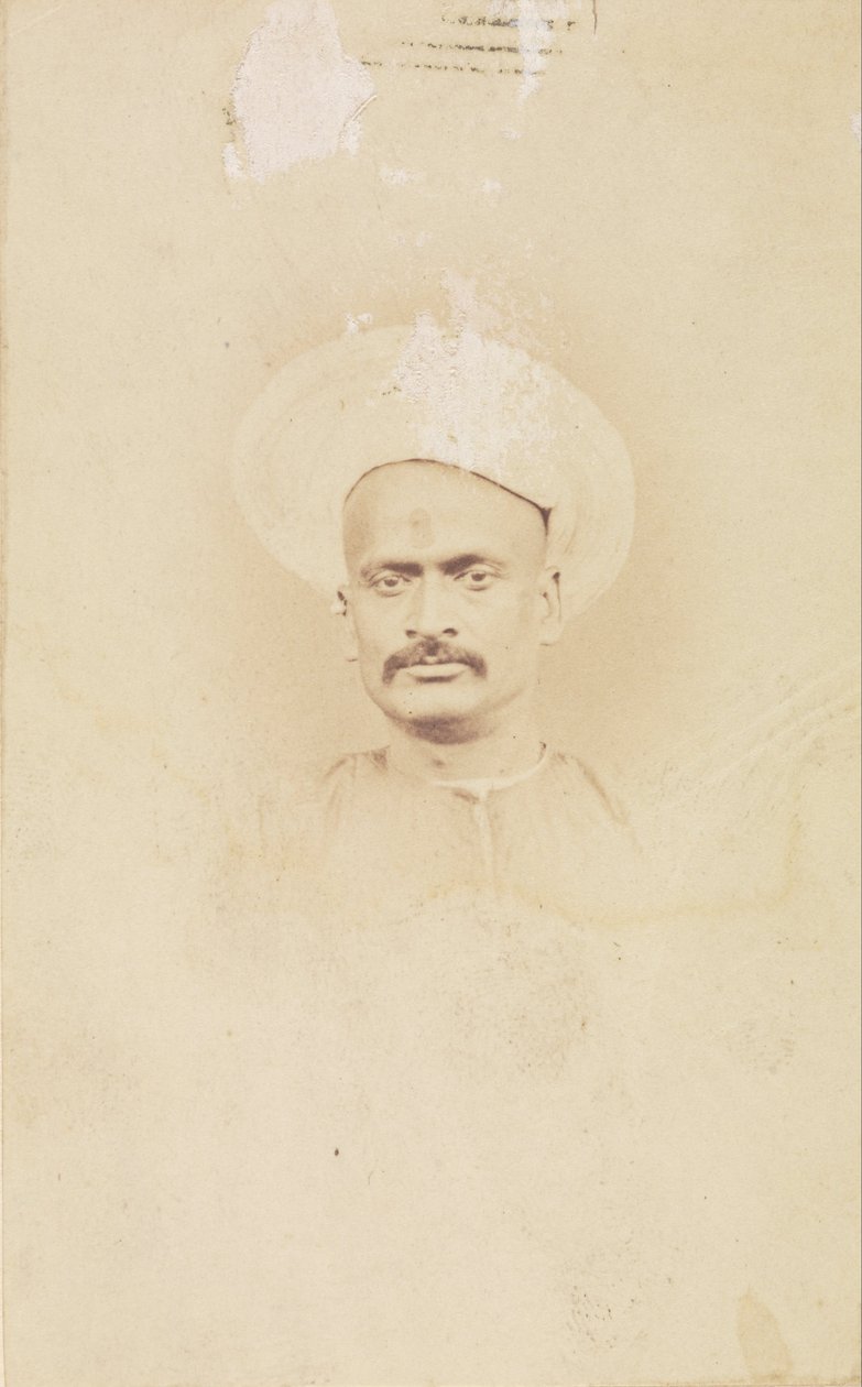Sir Dinkar Rao, chefsminister för Maharaja av Gwalior av Felice Beato