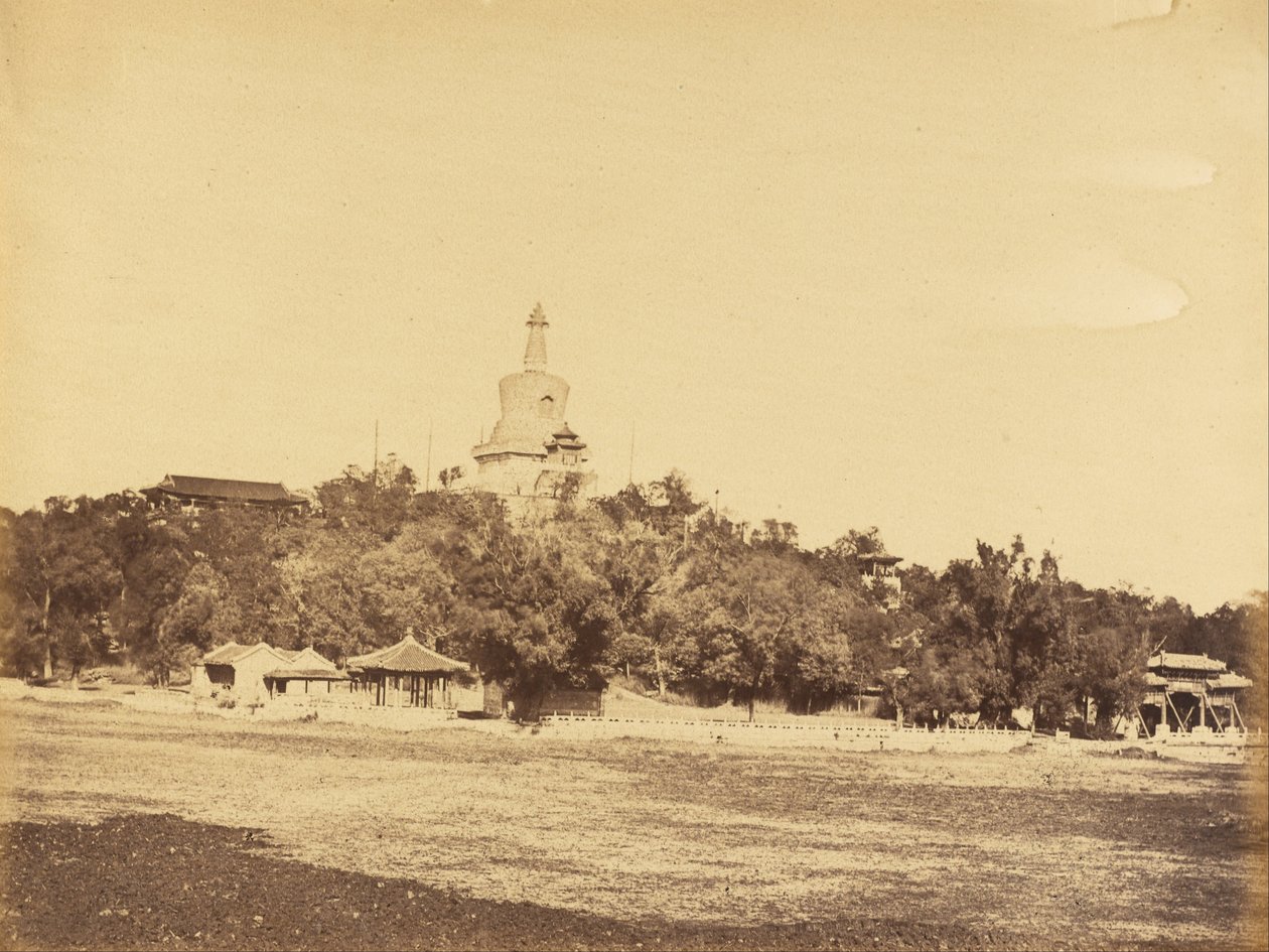 Den stora pagoden på Imperial Winter Garden Palace, 29 oktober 1860 av Felice Beato