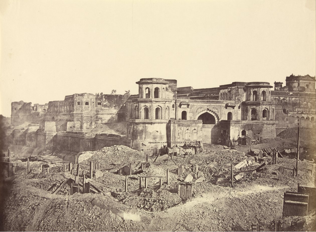 Mucha Bawn, eller den gamla citadellet i Lucknow av Felice Beato