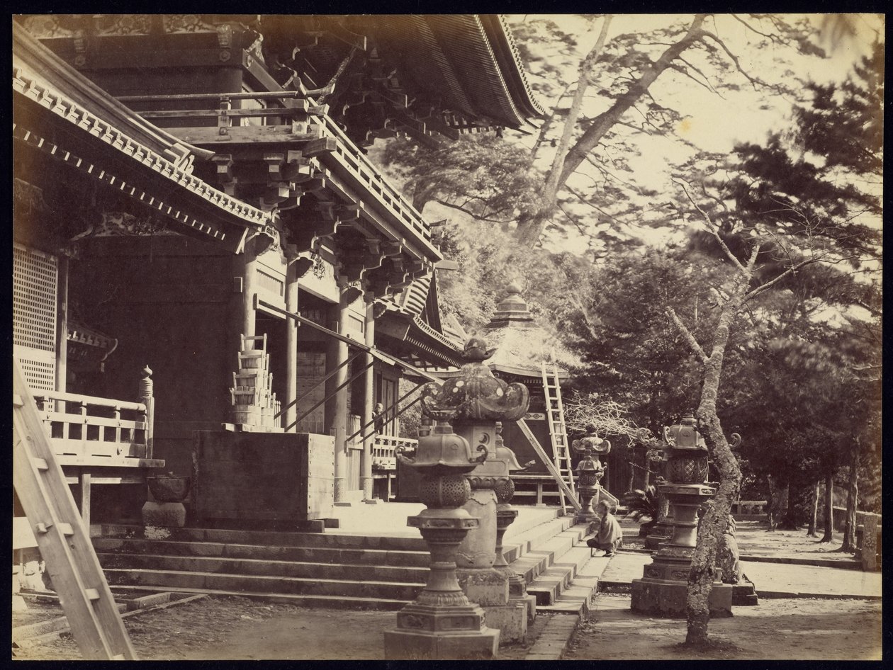 Hatchimans tempel, Kamakura av Felice Beato