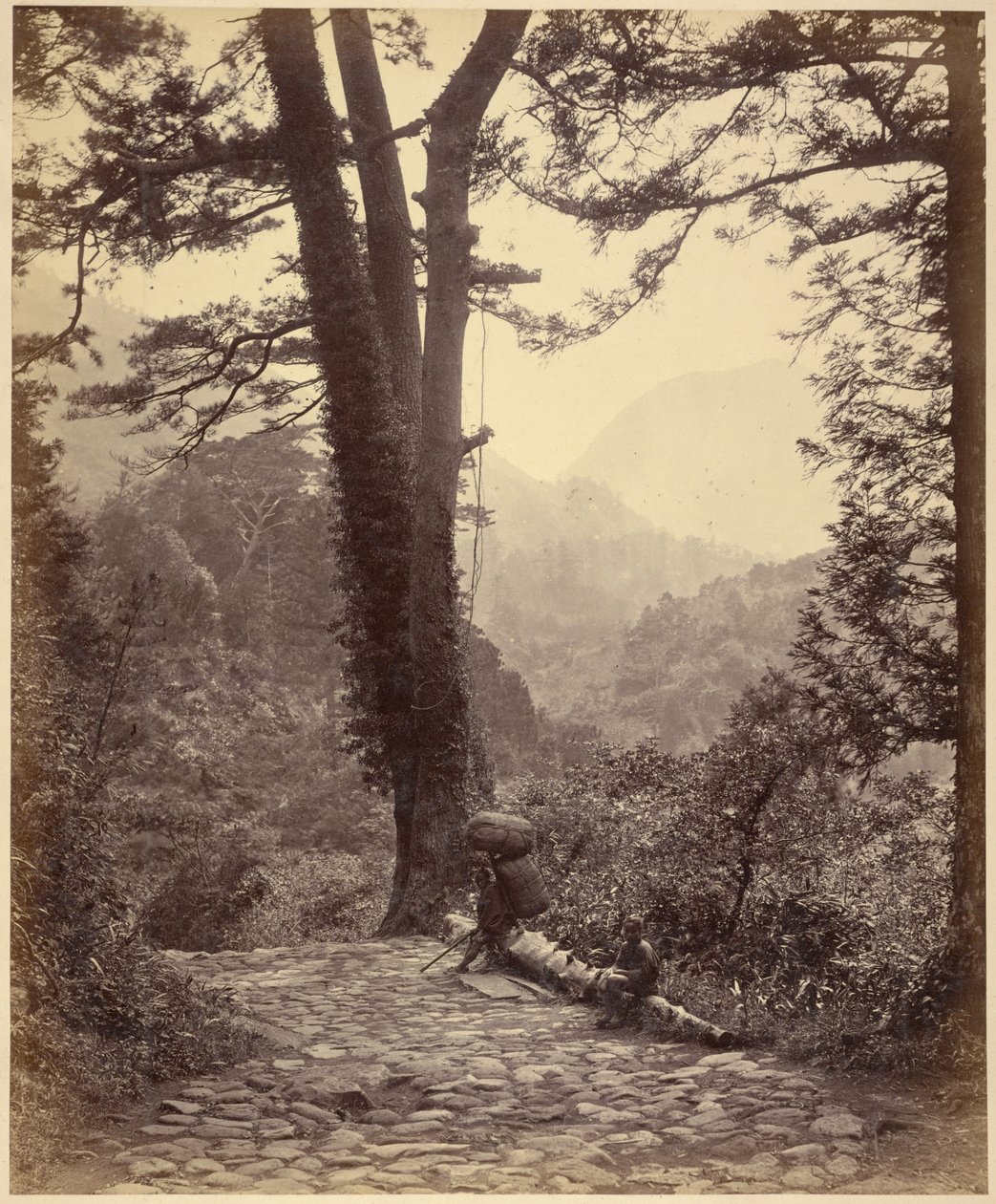 Utsikt över Hakone-passet av Felice Beato