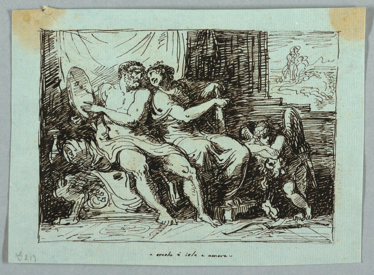Hercules och Iole av Felice Giani