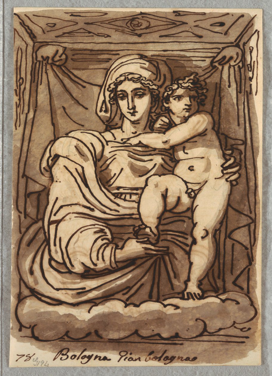Madonna och barn av Felice Giani