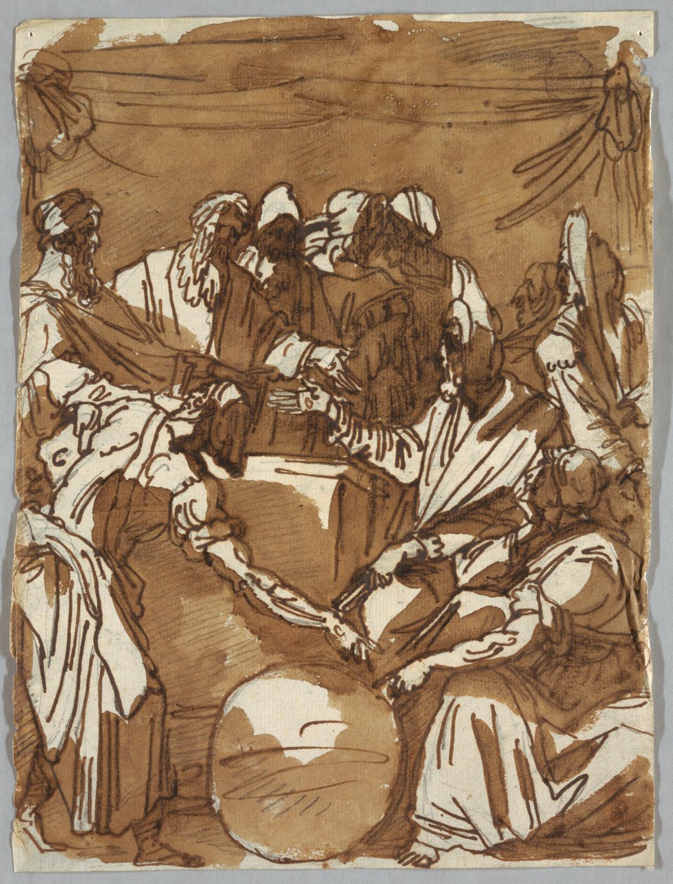 Magi Conversing about Heavenly Bodies, efter Perino del Vaga av Felice Giani