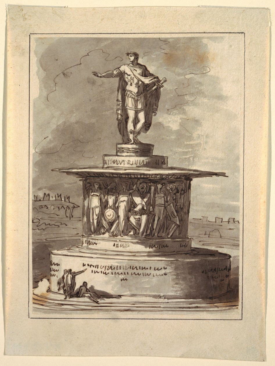 Projekt för ett monument för Foro Bonaparte, Milano, 1800 av Felice Giani
