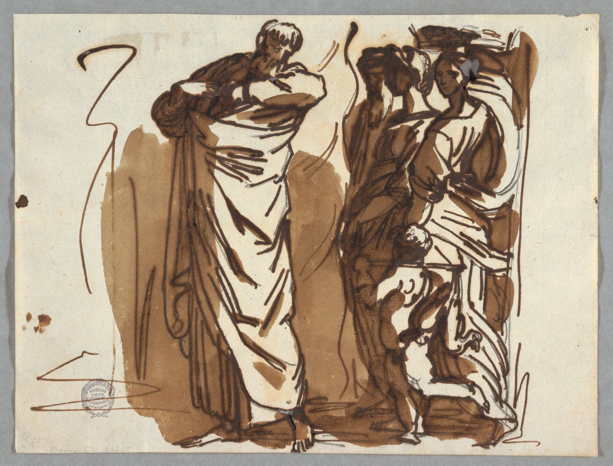 Saint Paul and Figures, efter Rafael av Felice Giani
