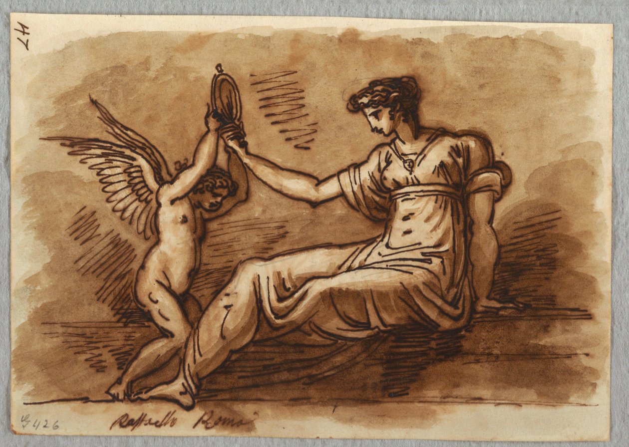 Venus och Amor av Felice Giani