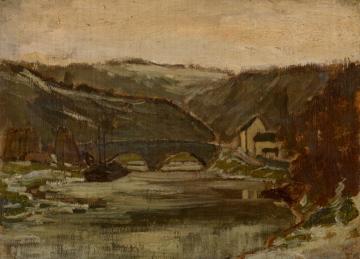 Bro över floden Lesse av Félicien Rops