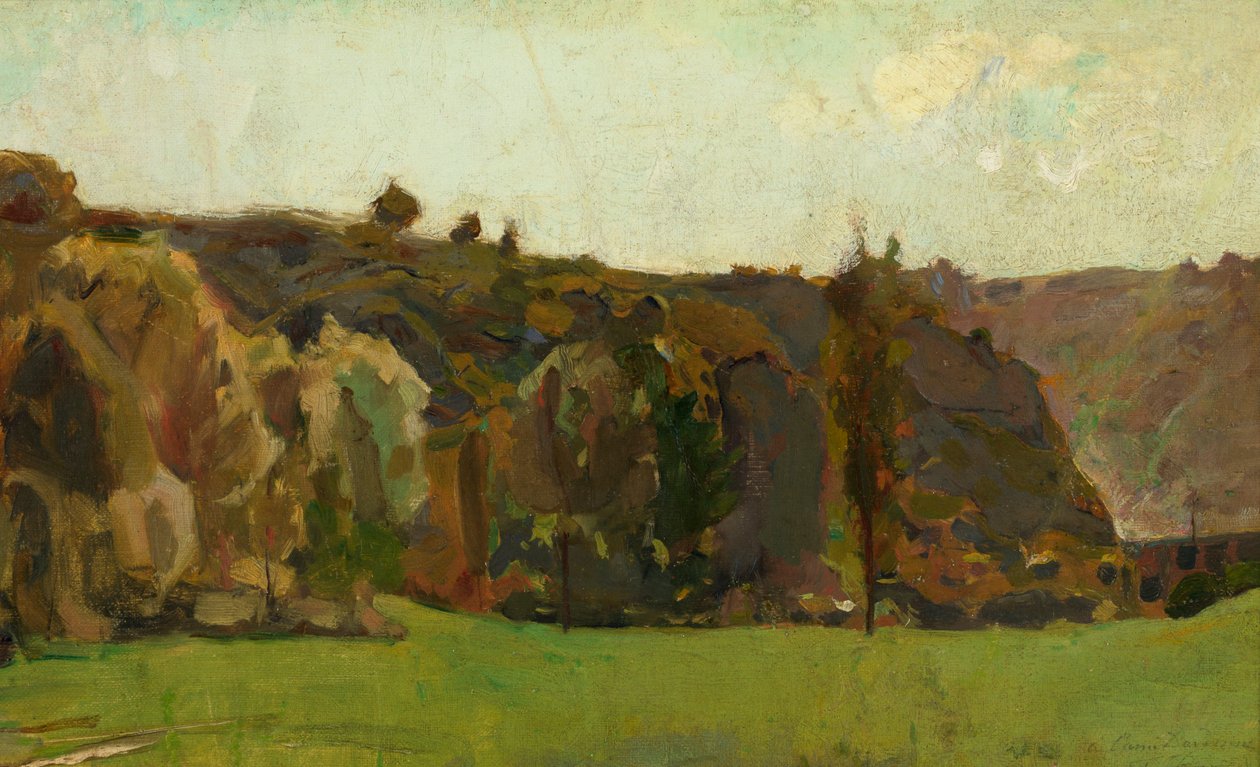 Landskap i Ardennerna av Félicien Rops
