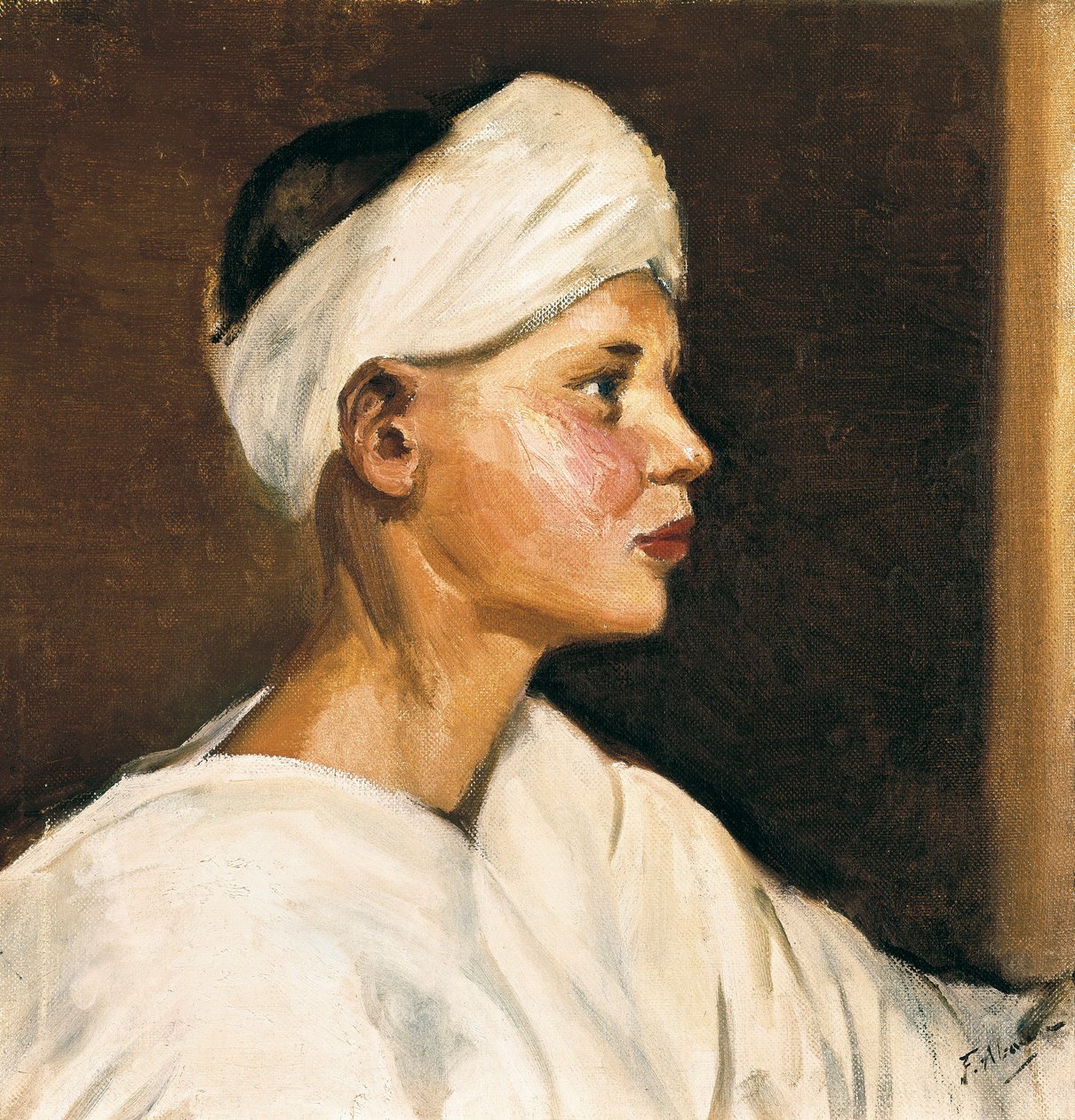 Chef för en ung hed (olja på duk, första hälften av 1900-talet) av Felipe Abarzuza y Rodriguez de Arias