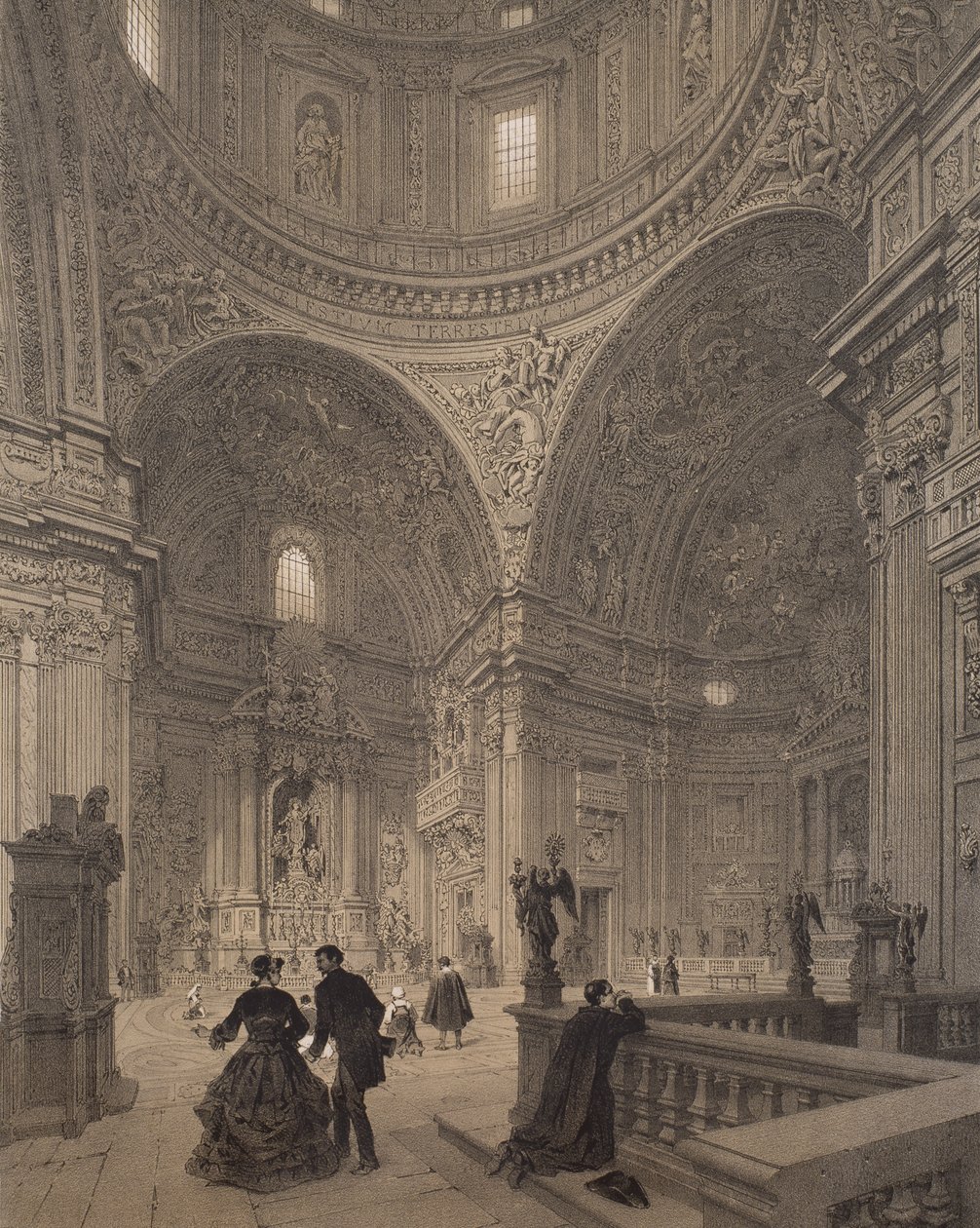 Chapel of St. Ignatius of Loyola, Chiesa del Gesu, illustration från albumet 