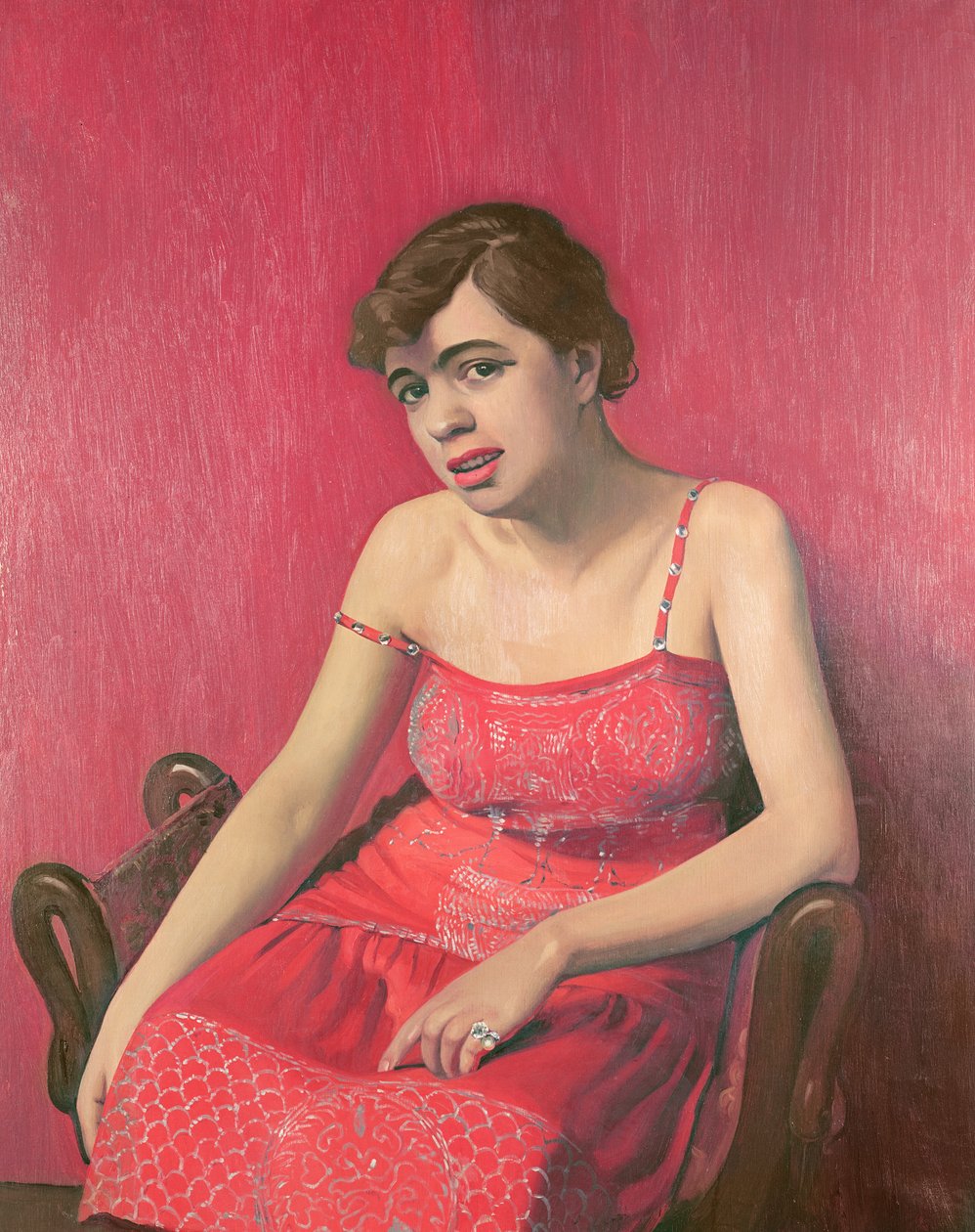 Fafine Romania i se Ofu Ulaula, 1925 swed av Felix Edouard Vallotton