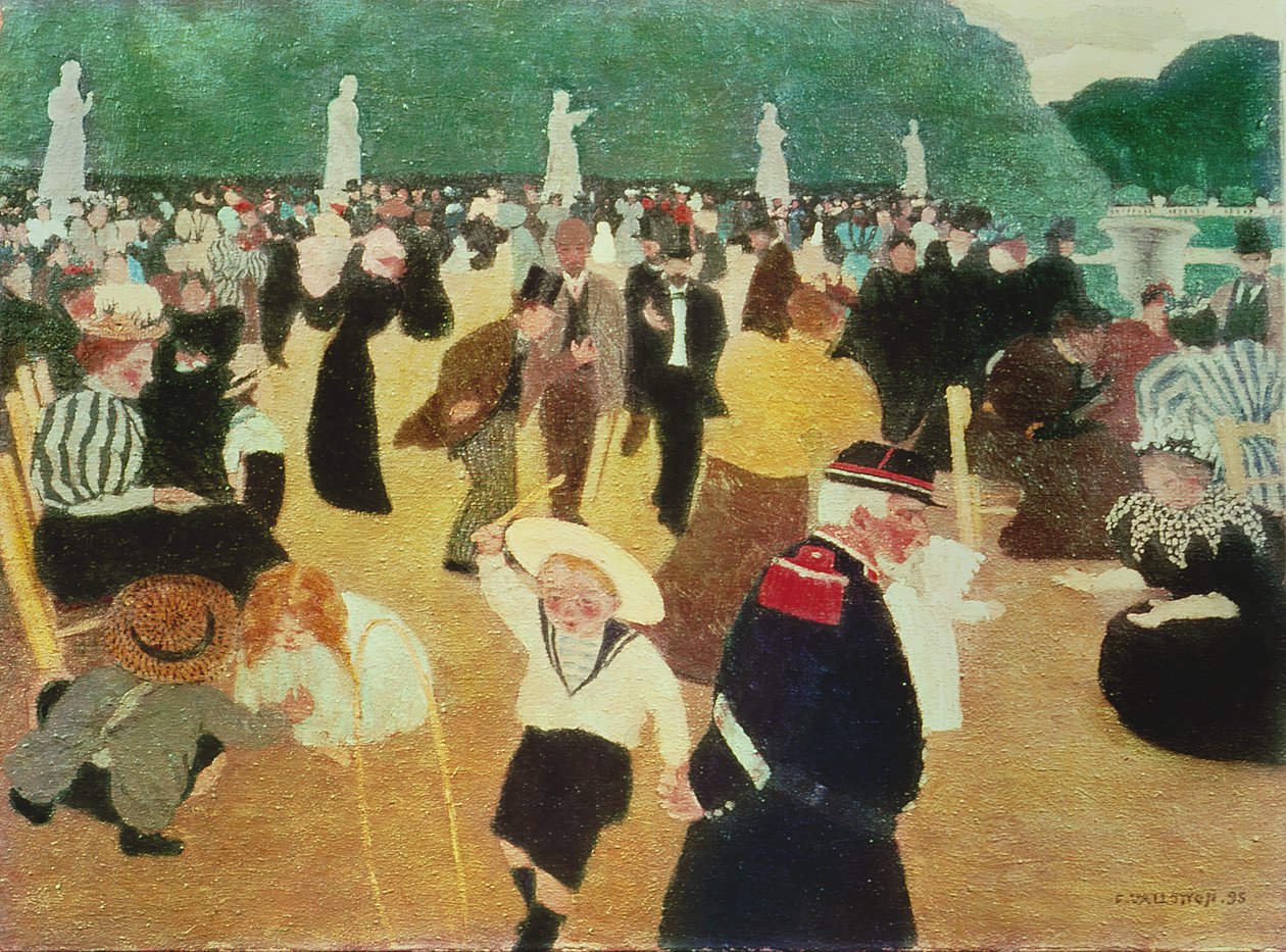 Luxemburgs trädgård, 1895 av Felix Edouard Vallotton