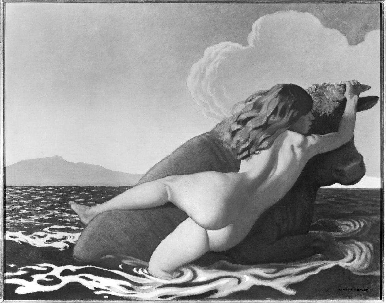 Europas våldtäkt av Felix Edouard Vallotton