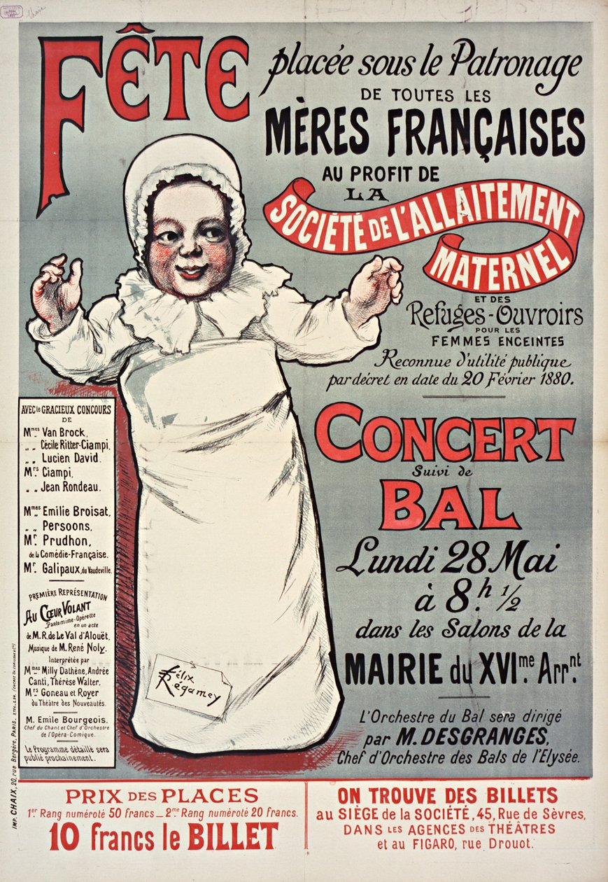 Affisch för den franska morsdagen 1906, av Felix Regamey