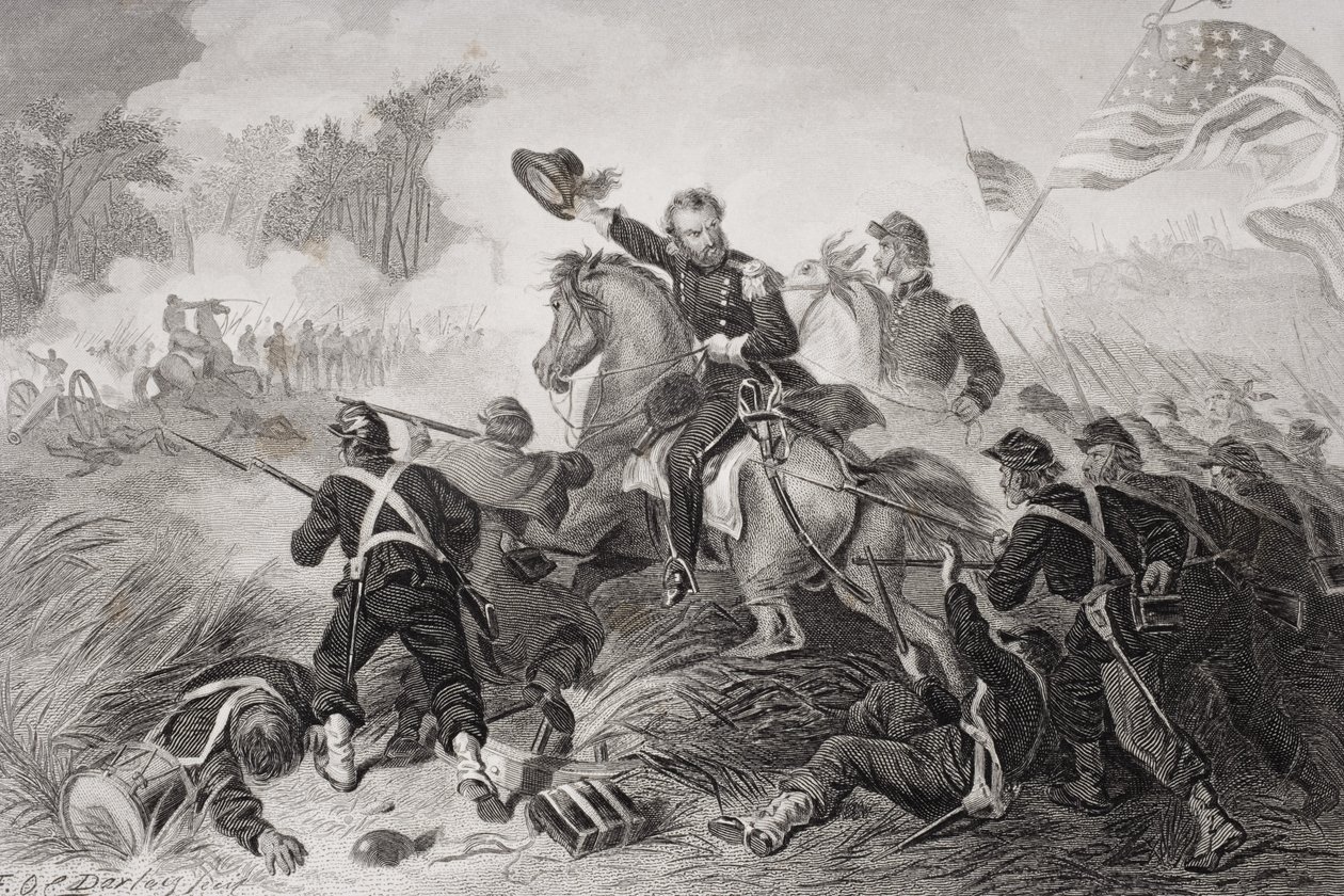 General Lyons (1818-61) anfall vid slaget vid Wilson