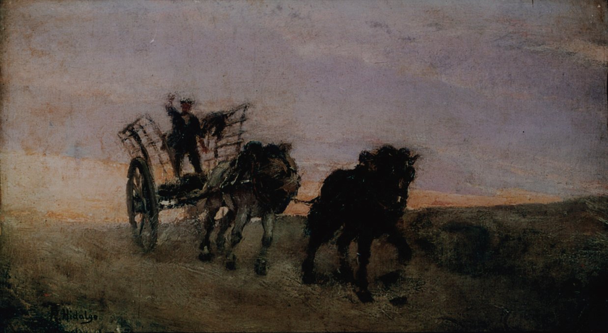 Horse Carriage av Felix Resurreccion Hidalgo