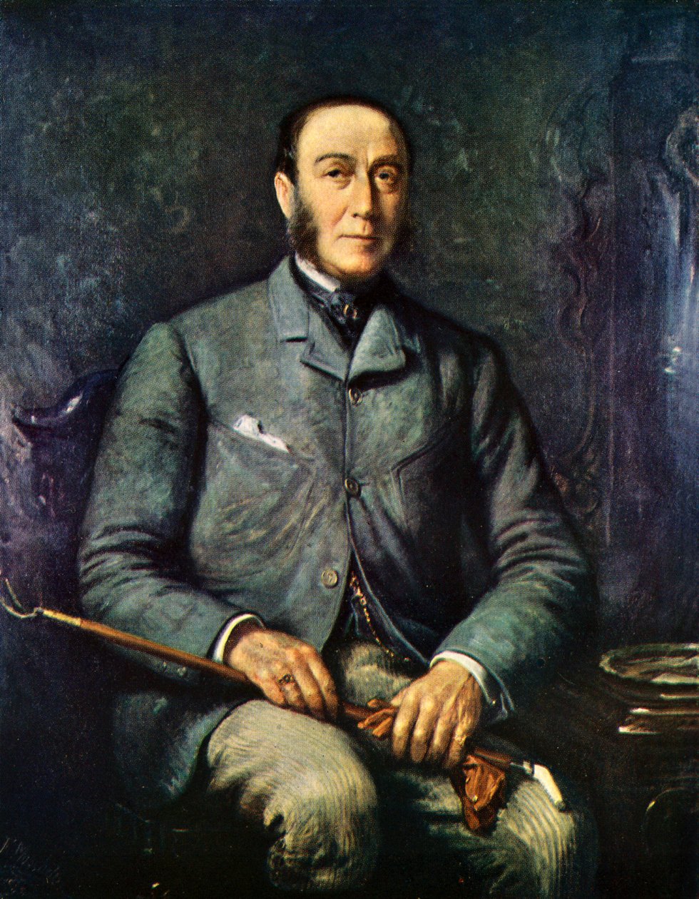 James Roosevelt - porträtt av Felix Stone after Moscheles