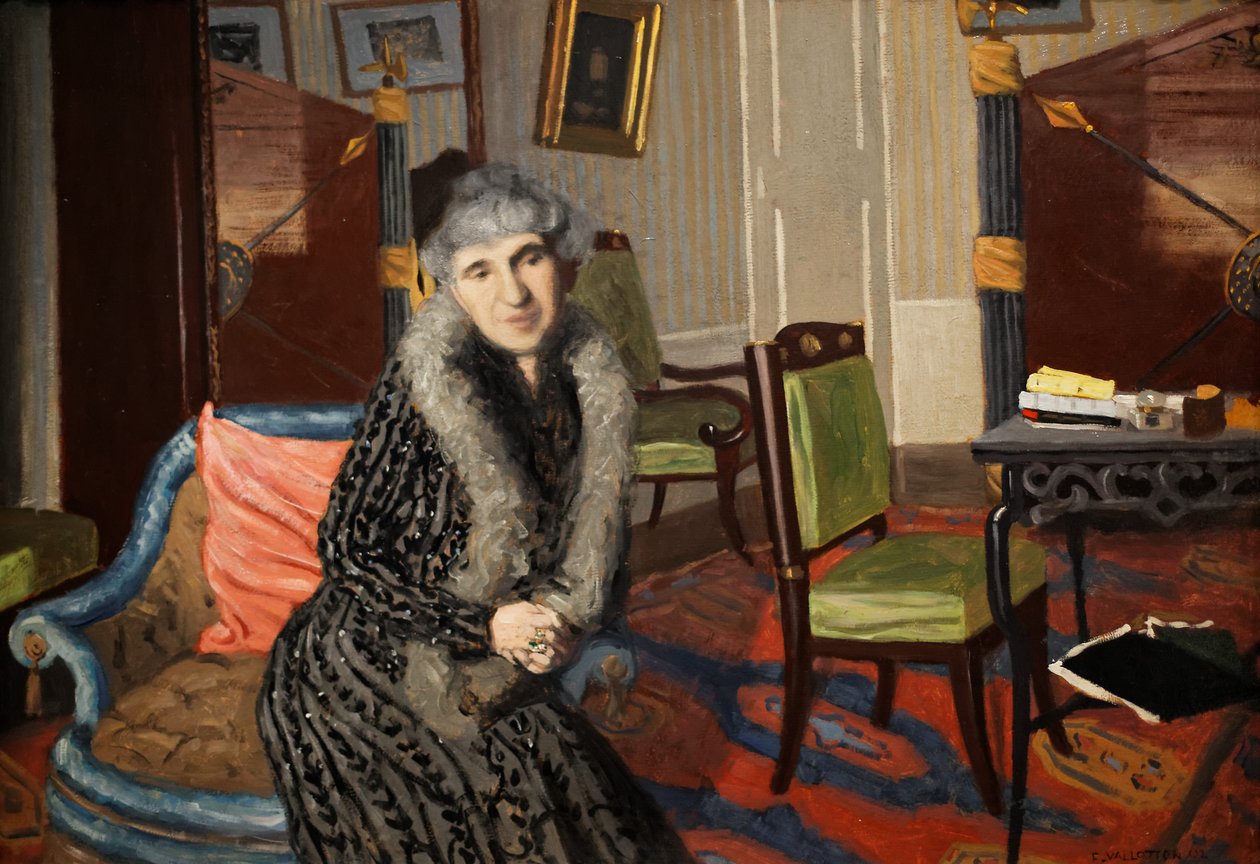 Madame Alexandre Bernheim  av Felix Edouard Vallotton