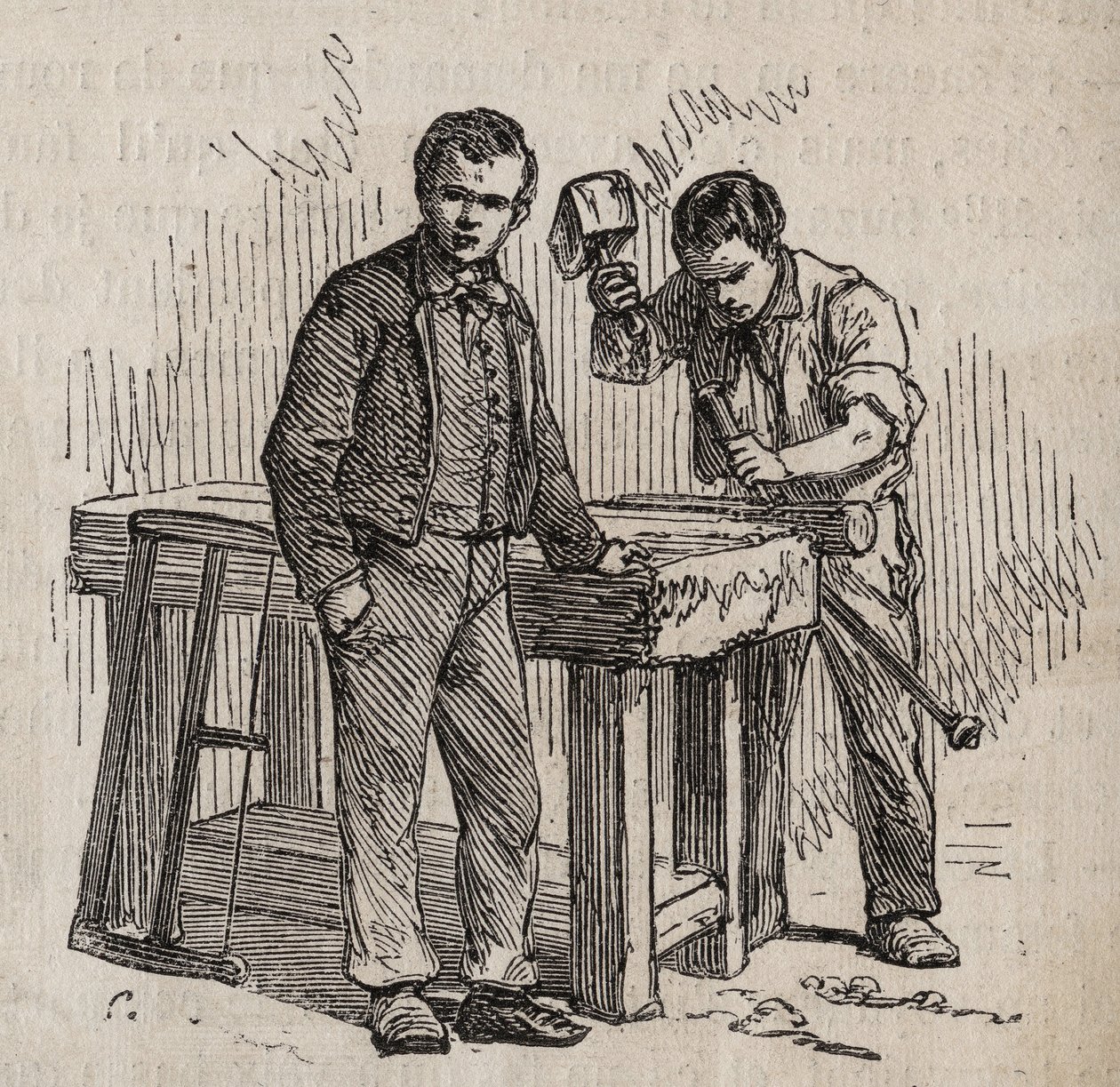 Paris - Petite Roquette fängelse (fängelse för kvinnor och ungdomar) - av Felix (after) Thorigny