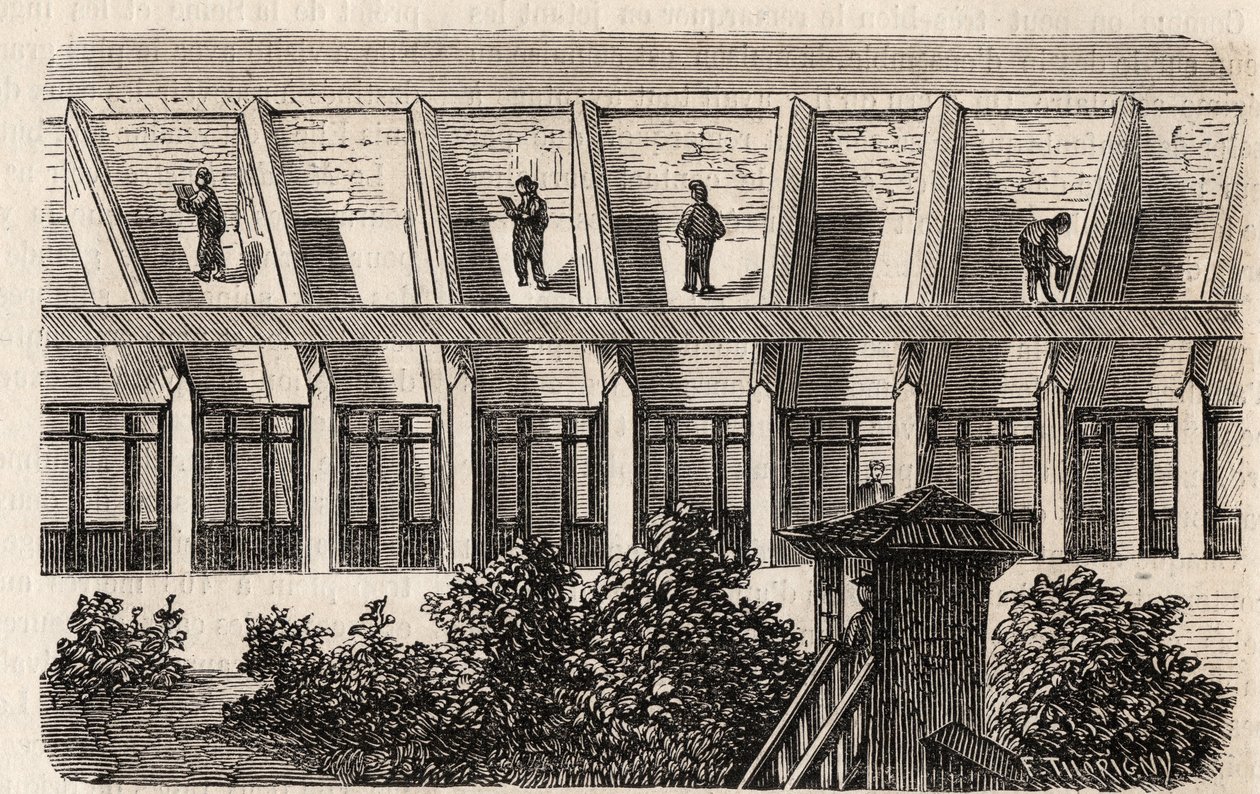 Paris - Petite Roquette fängelse (fängelse för kvinnor och ungdomar) - av Felix (after) Thorigny