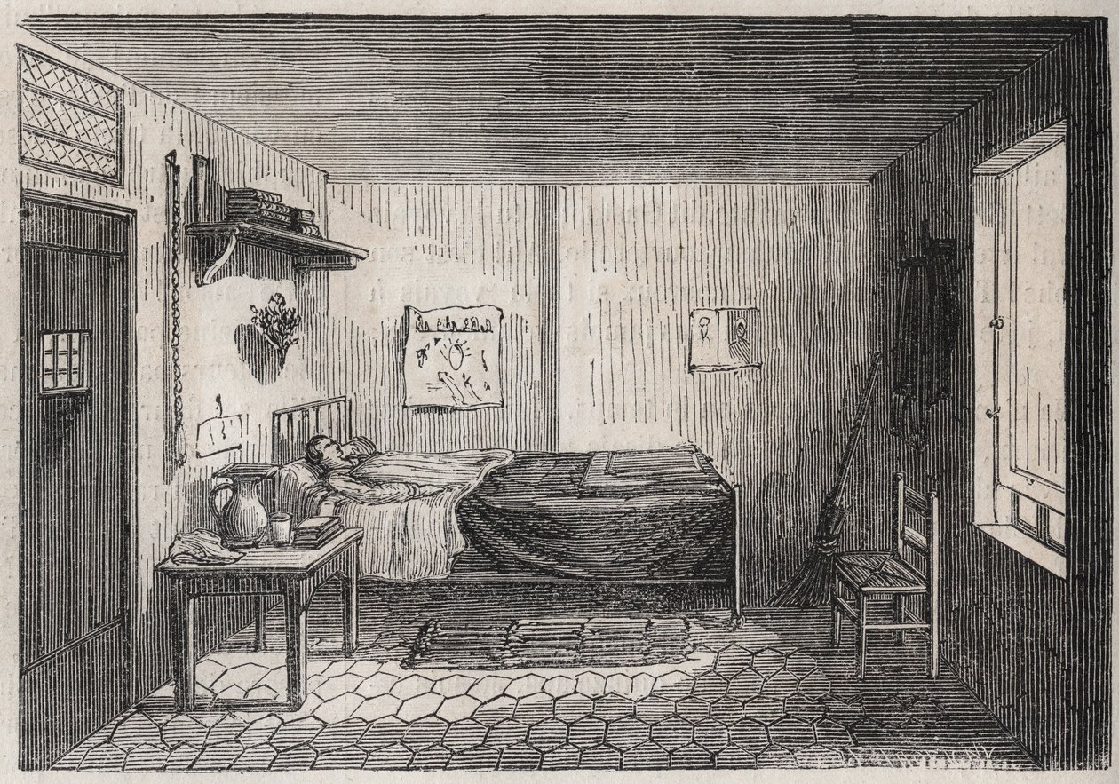 Paris - Petite Roquette fängelse (fängelse för kvinnor och ungdomar) - av Felix (after) Thorigny