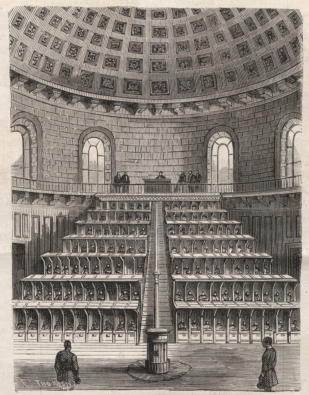Paris - Petite Roquette fängelse (fängelse för kvinnor och ungdomar) - av Felix (after) Thorigny