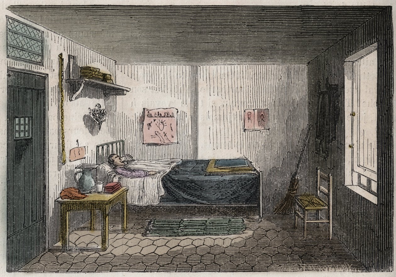 Paris - Petite Roquette fängelse (fängelse för kvinnor och ungdomar) - av Felix (after) Thorigny
