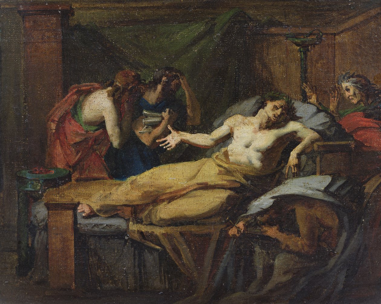 Sokrates död (470-399 f.Kr.) av Felix Auvray