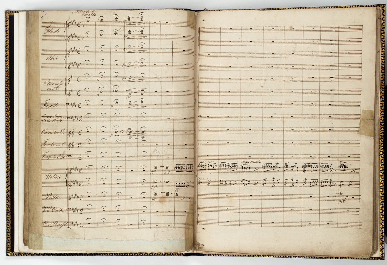 Manuskript till "En midsommarnattsdröm", av Felix Mendelssohn av Felix Bartholdy Mendelssohn