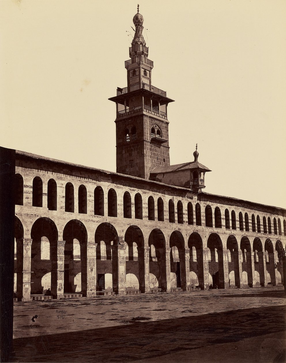 Brudens minaret - Damaskus av Félix Bonfils