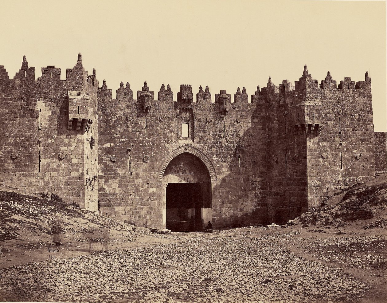 Damasporten – Jerusalem av Félix Bonfils