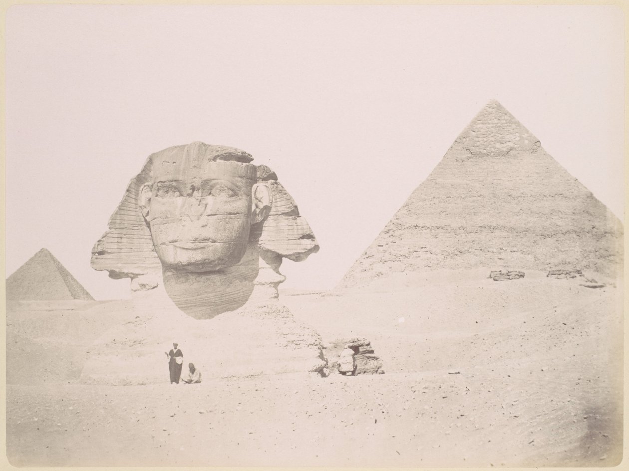 Pyramiderna och sfinxen av Félix Bonfils