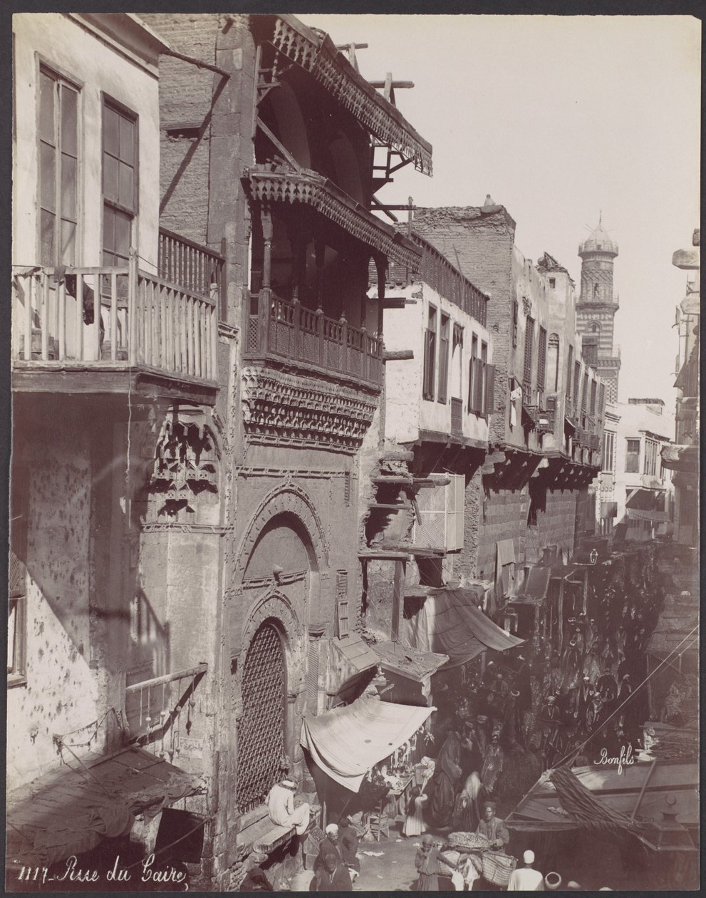 Kairogatan av Félix Bonfils