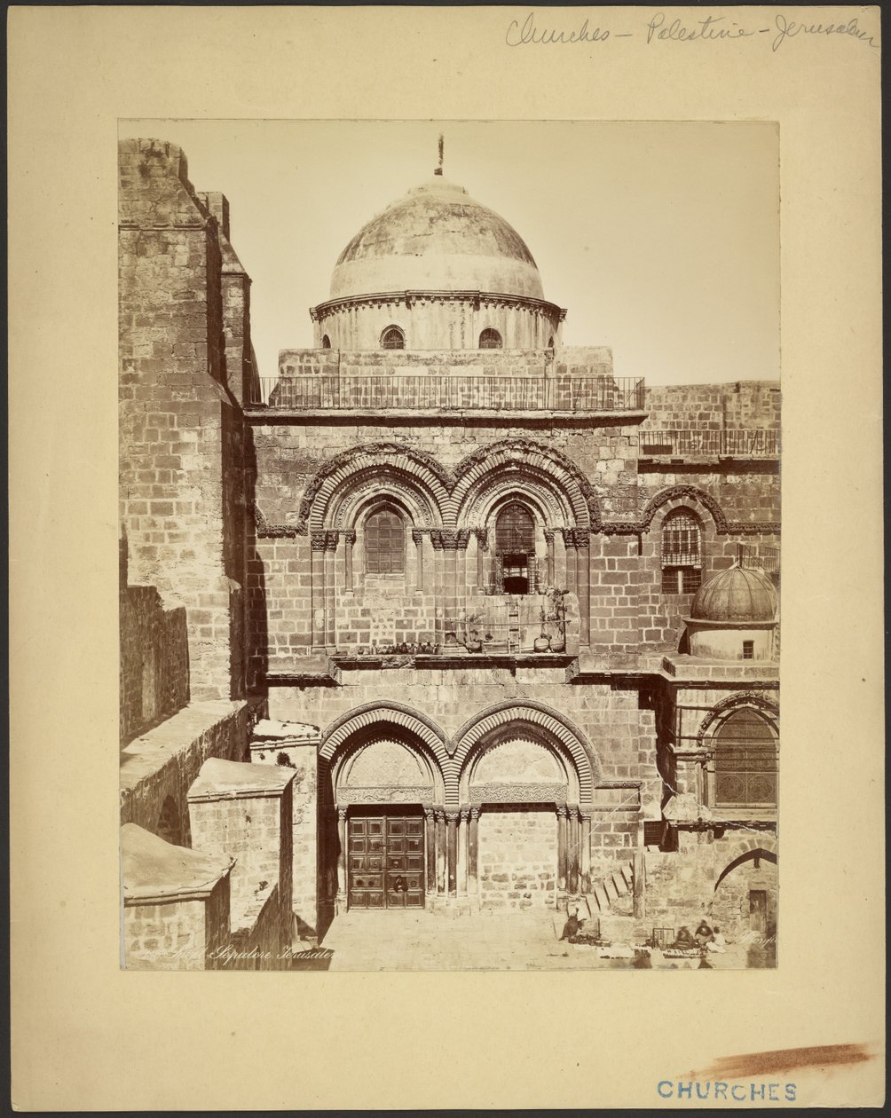 Heliga gravens kyrka, Jerusalem av Félix Bonfils