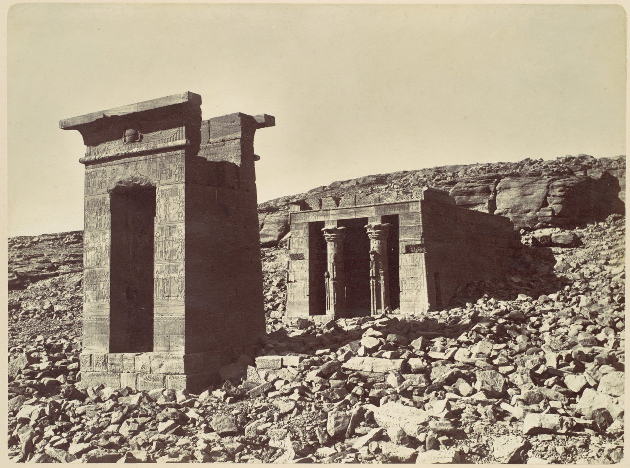 Templet i Andour av Félix Bonfils