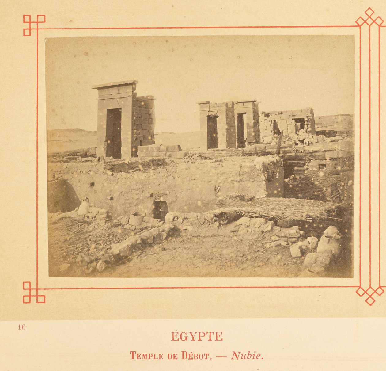 Debodtemplet - Nubien av Félix Bonfils