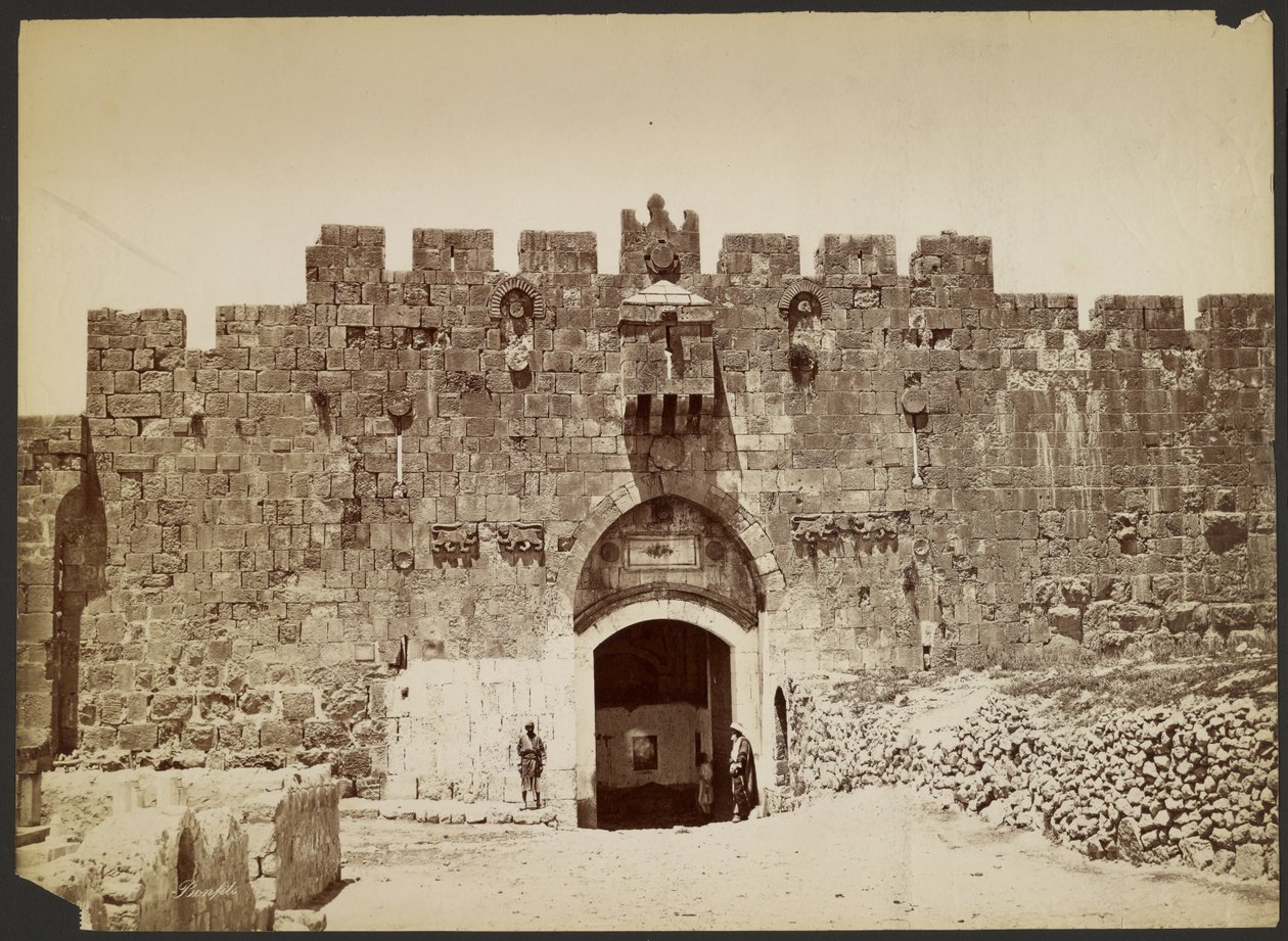 Lejonporten, Jerusalem av Félix Bonfils