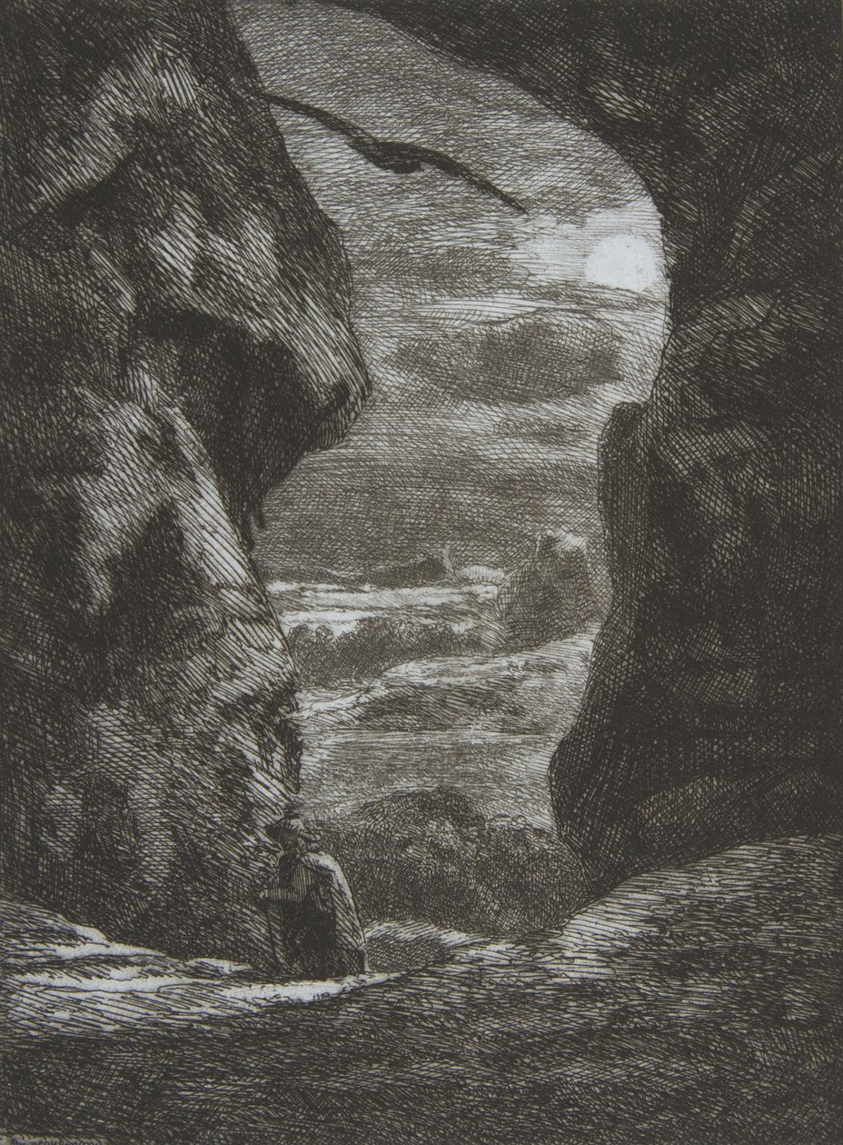 Farväl till Karpatz, 1857. av Felix Bracquemond