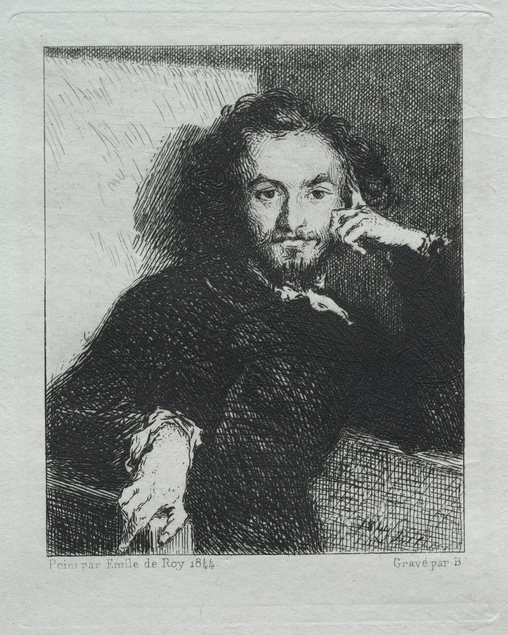 Baudelaire, efter Emil de Roy av Felix Bracquemond